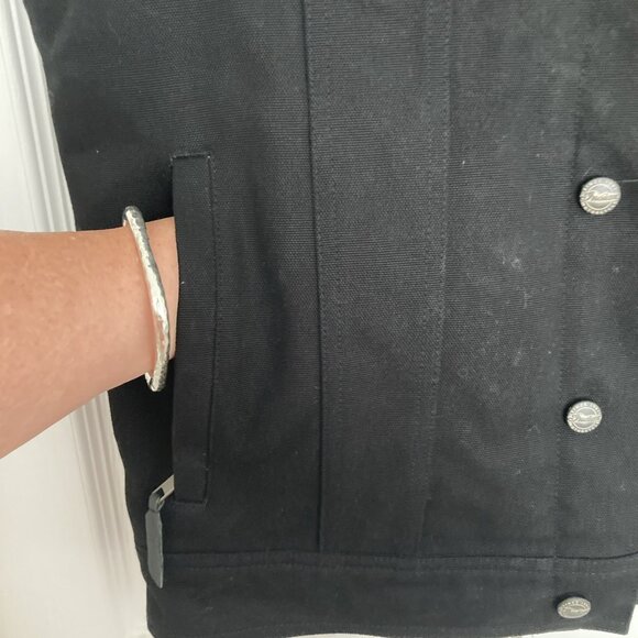 Indian Motorcycle Men's Heavy Canvas Vest Black Medium Button Up (Ex. Cond.) - Picture 12 of 15